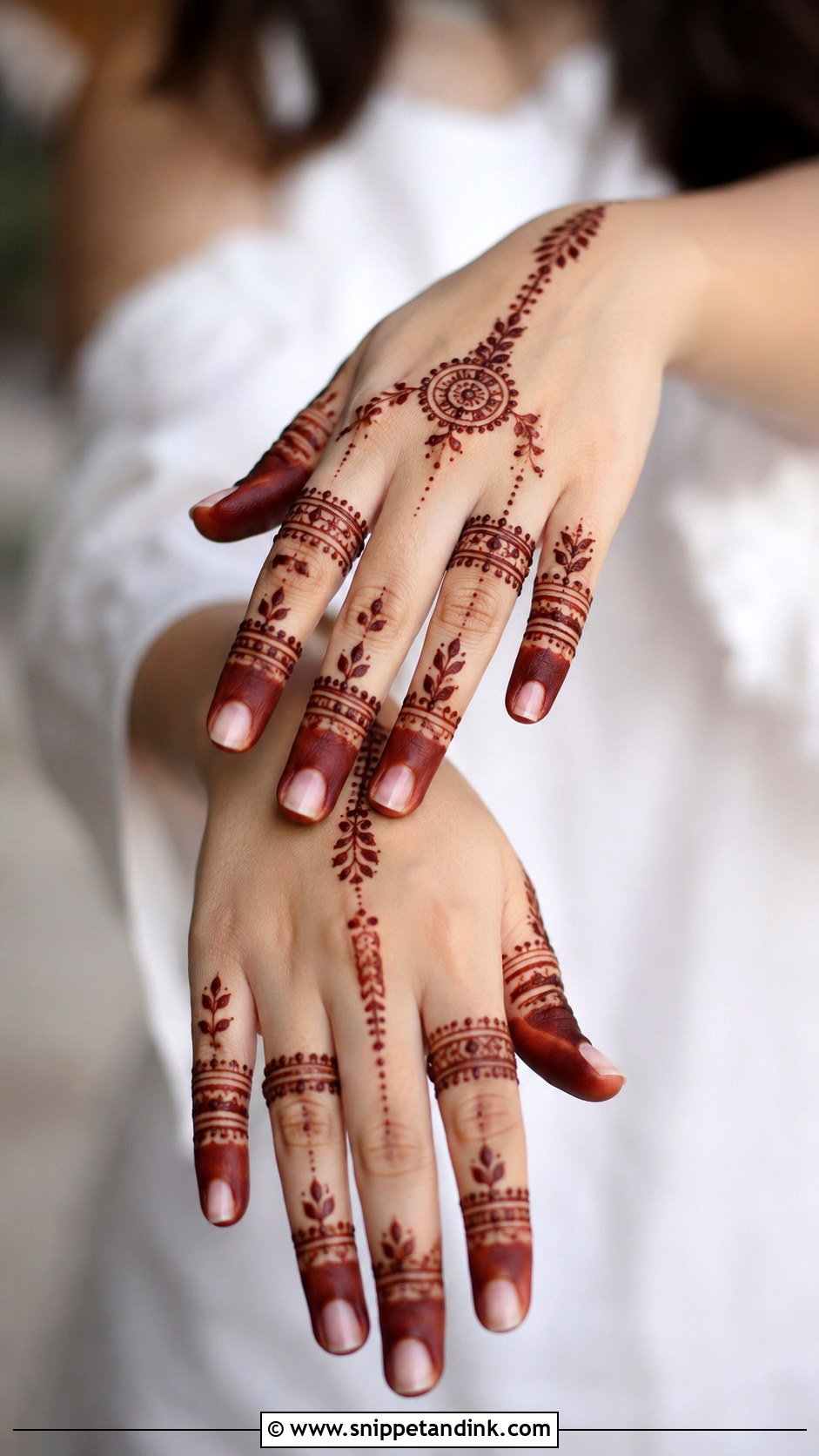 Finger Henna Mehndi Design - Snippet and Ink - 30 Henna Mehndi Designs