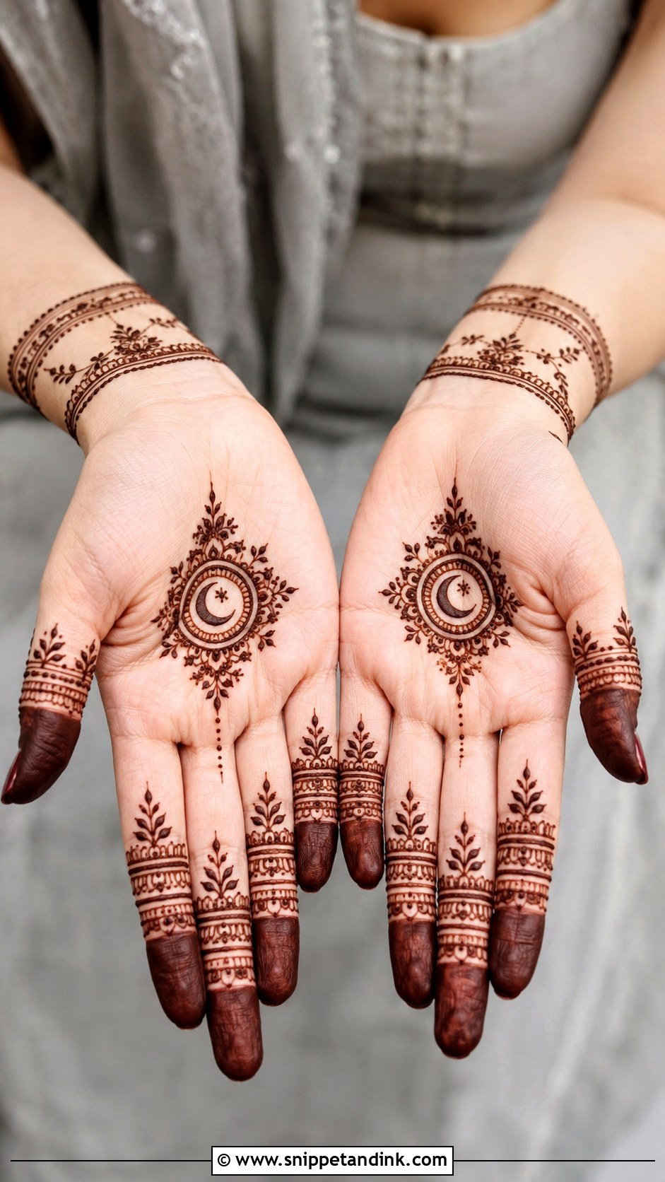 Finger Karva Chauth Mehndi Design - Snippet and Ink - 35 Karva Chauth Mehndi Designs