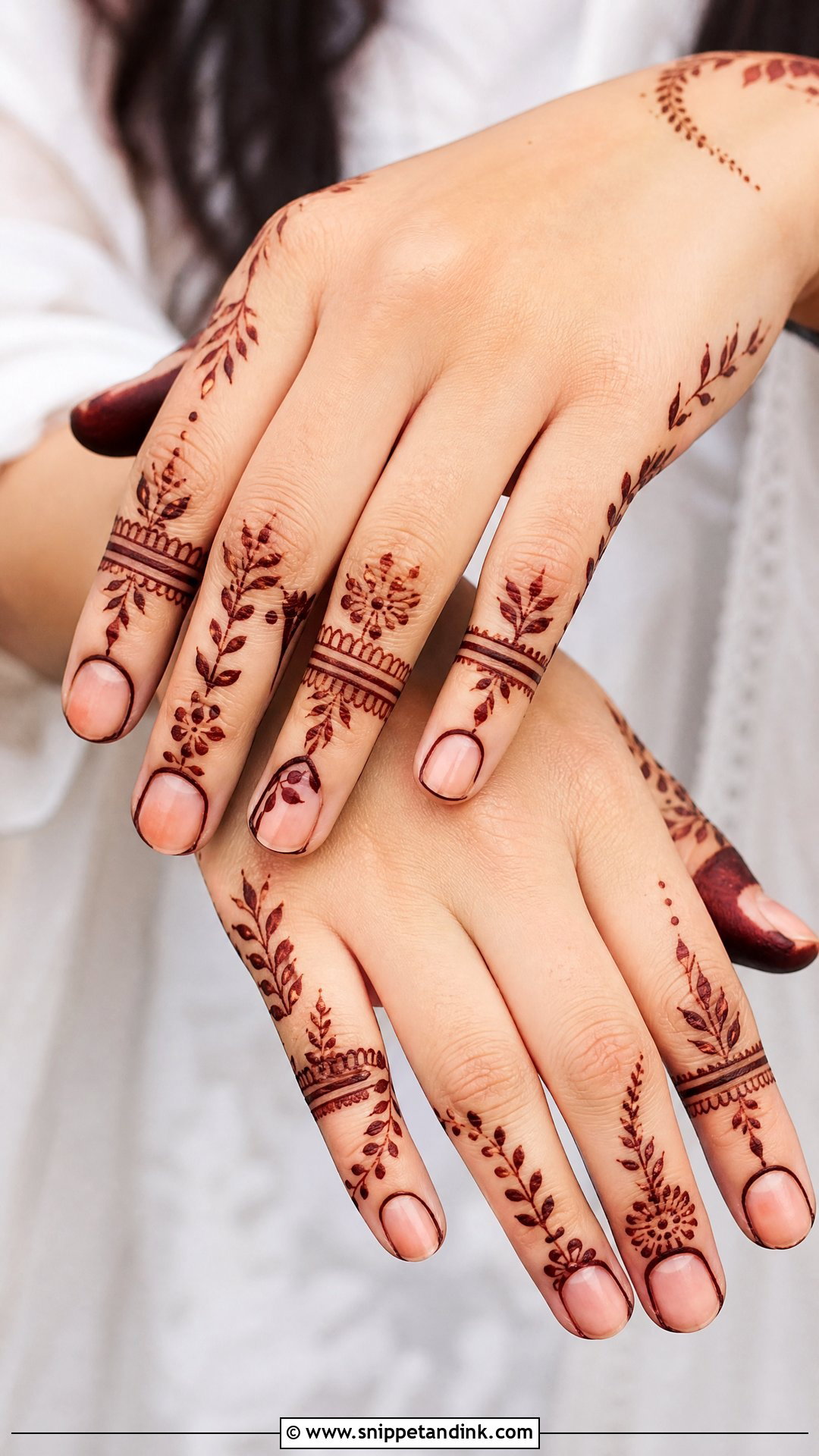 Finger Mehndi Design - Snippet and Ink - 35 Mehndi Design Ideas
