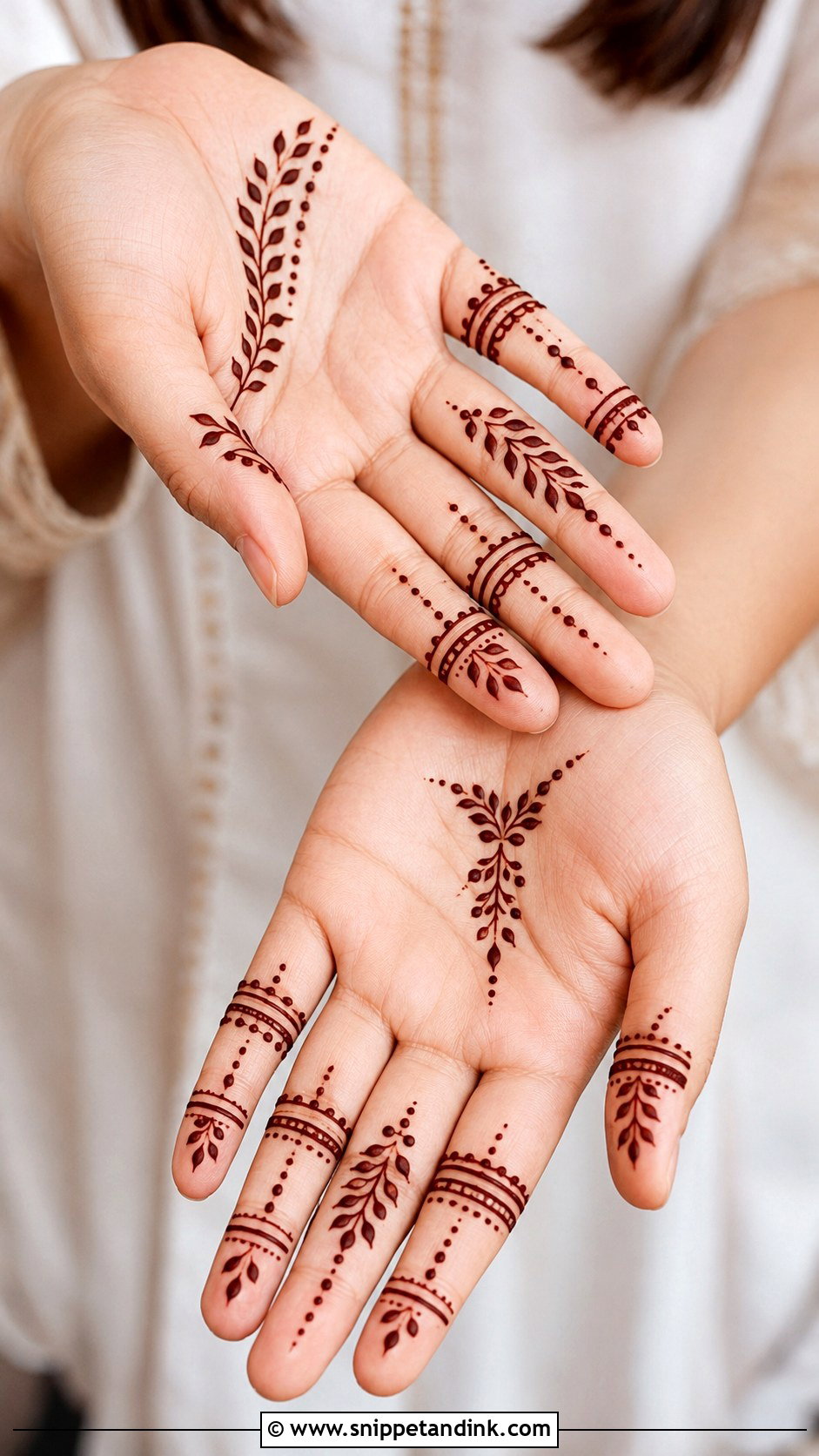 Finger Mehndi Design For Beginners - Snippet and Ink - 30 Simple Finger Mehndi Designs
