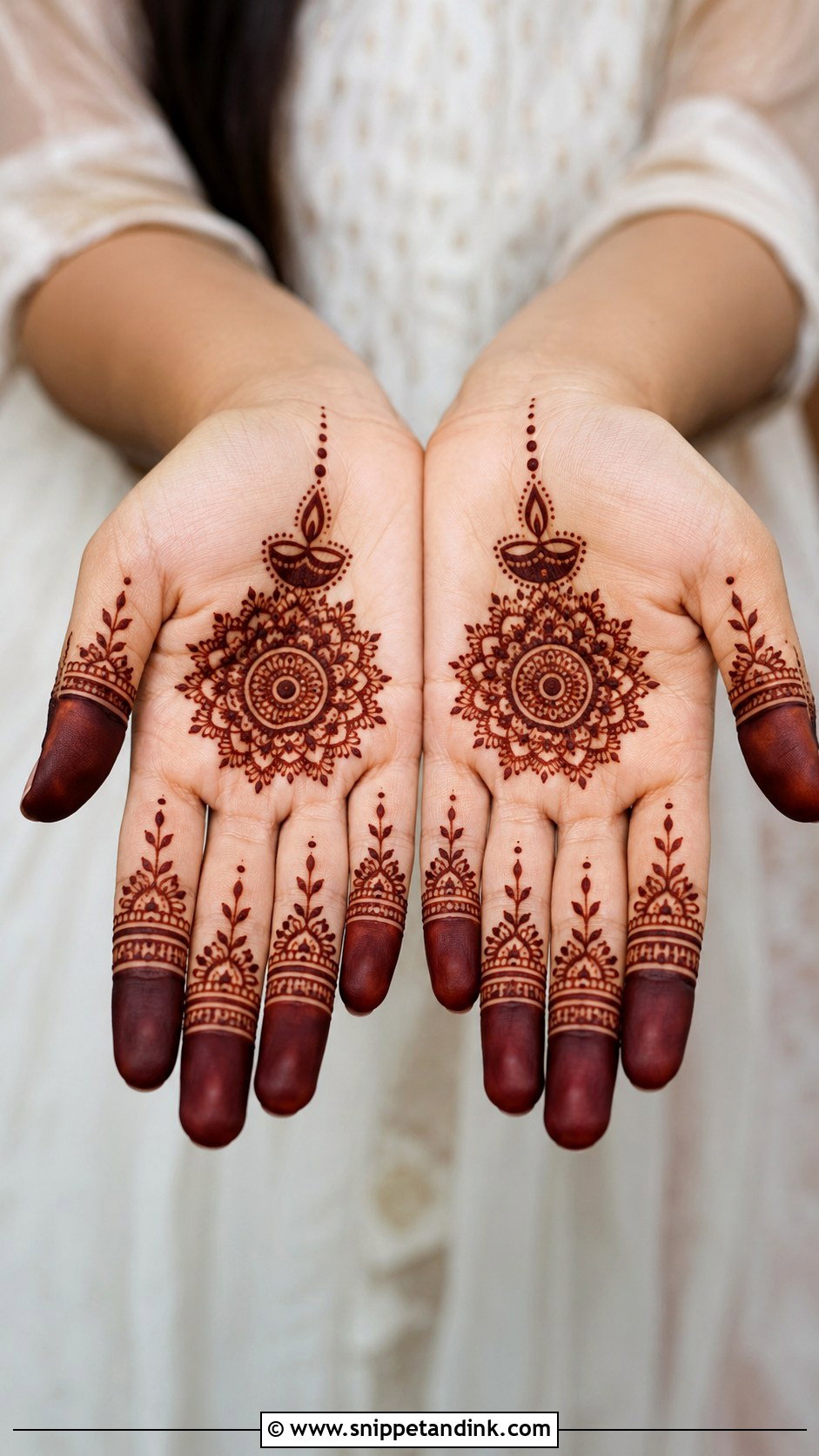 Finger Mehndi Design For Diwali - Snippet and Ink - 30 Simple Finger Mehndi Designs