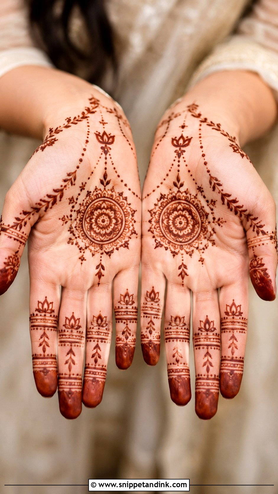 Finger Mehndi Design For Diwali - Snippet and Ink - 35 Simple Fingers Mehndi Designs