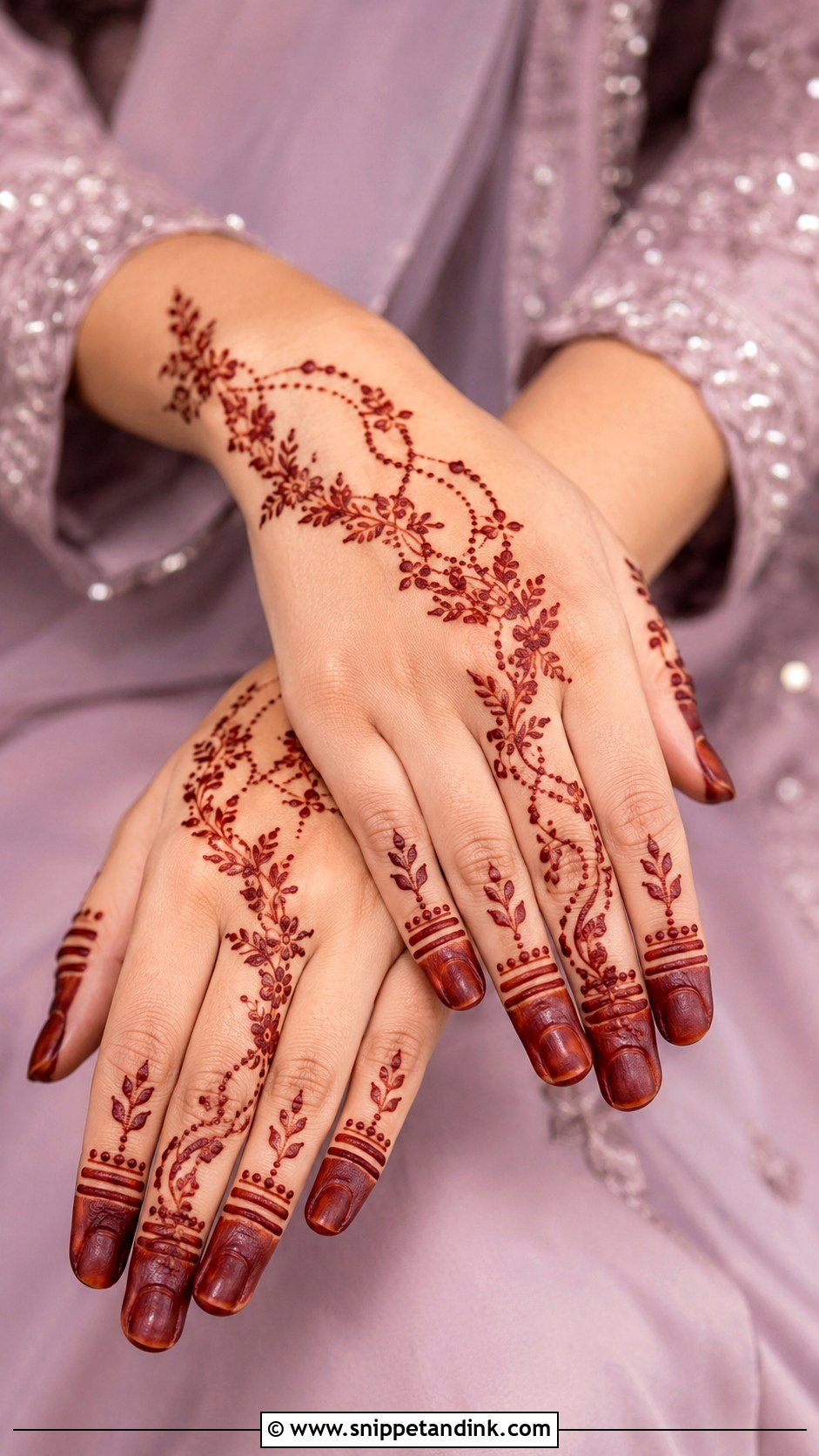 Finger Mehndi Design For Eid - Snippet and Ink - 35 Simple Fingers Mehndi Designs