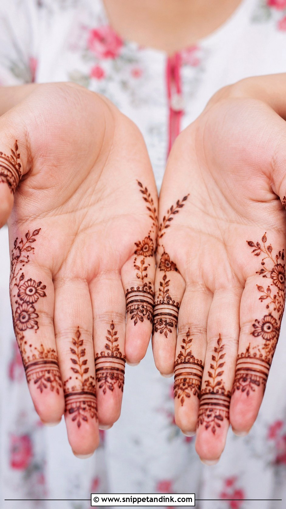 Finger Mehndi Design For Engagement - Snippet and Ink - 35 Simple Fingers Mehndi Designs