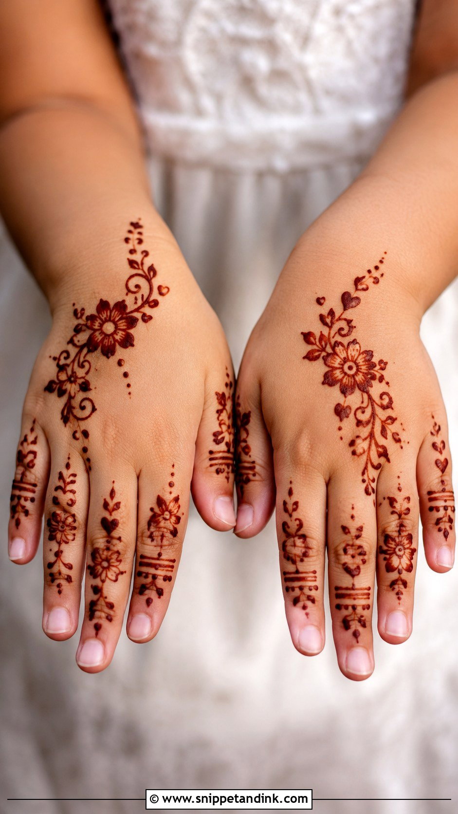 Finger Mehndi Design For Kids - Snippet and Ink - 30 Simple Finger Mehndi Designs