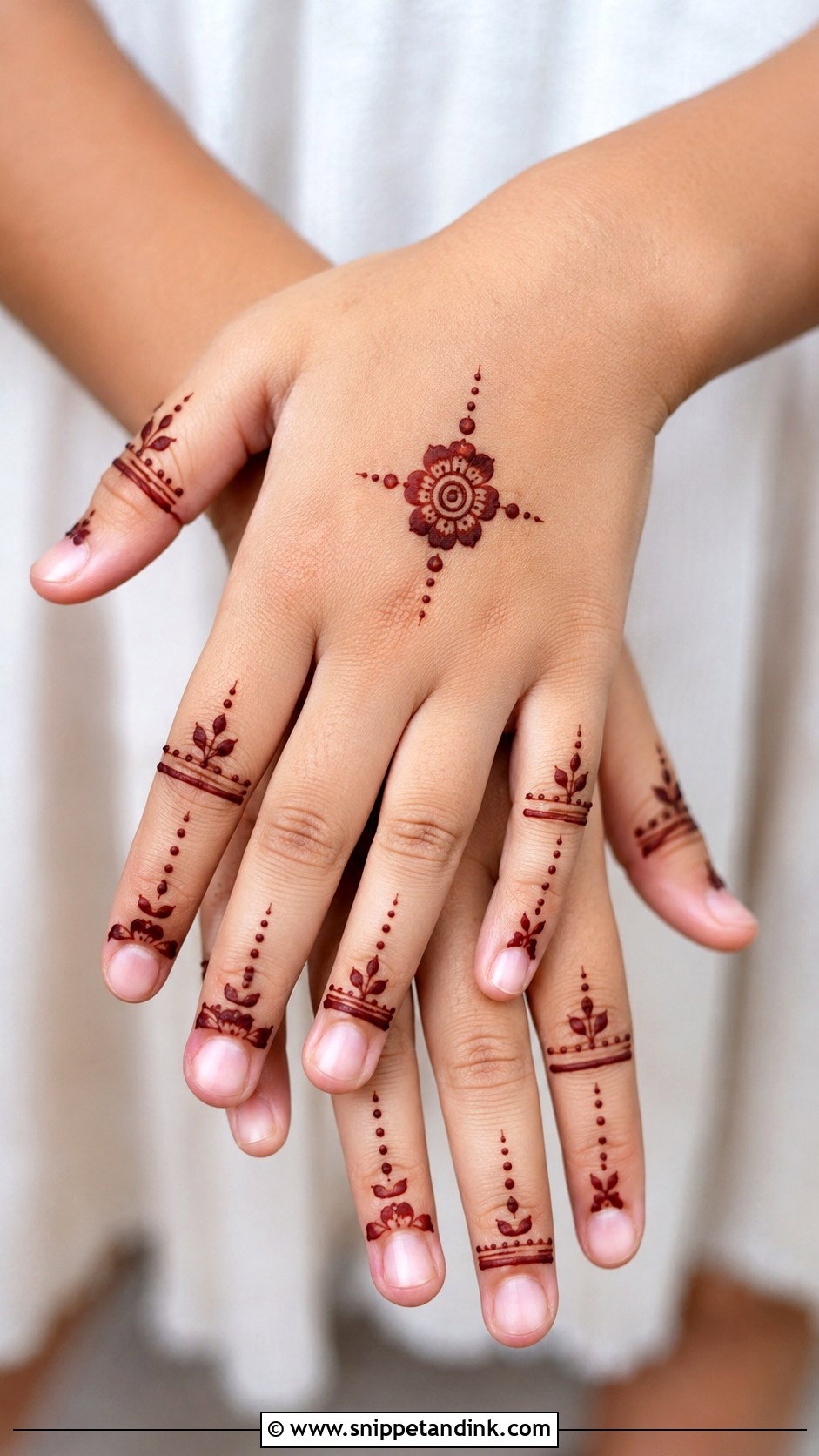 Finger Mehndi Design For Kids - Snippet and Ink - 30 Cute Mehndi Designs for Kids
