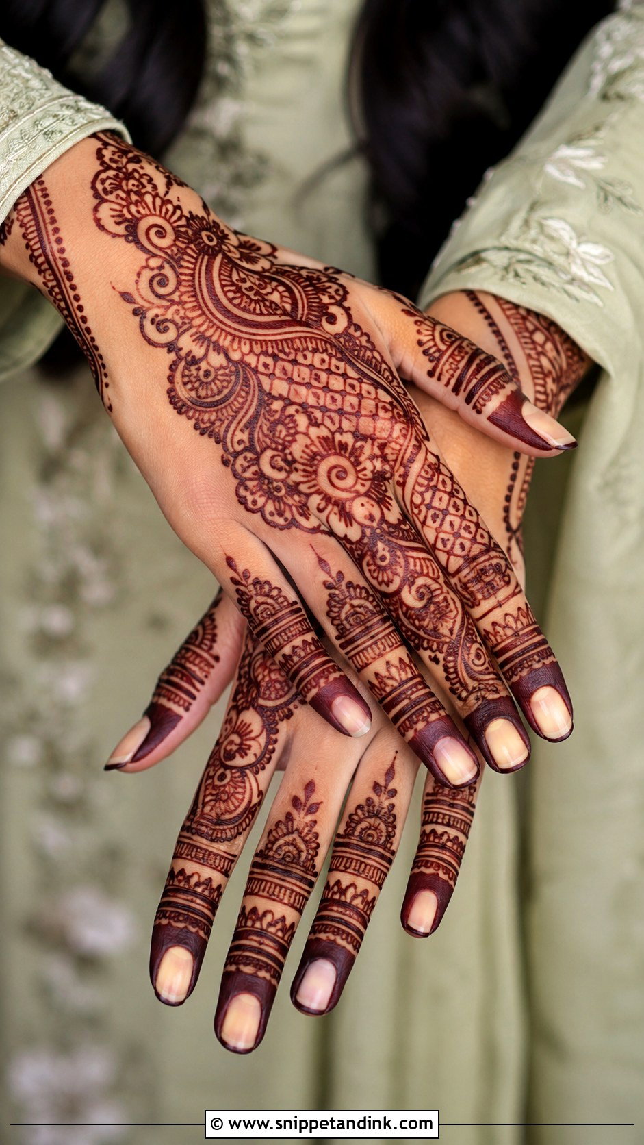 Finger Mehndi Design For Long Fingers - Snippet and Ink - 35 Finger Mehndi Design Ideas