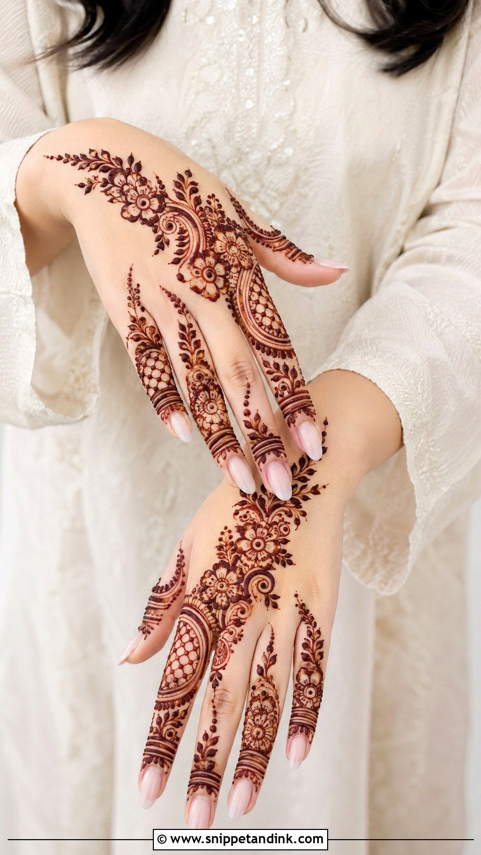 Finger Mehndi Design For Long Fingers - Snippet and Ink - 30 Mehndi Designs for Fingers