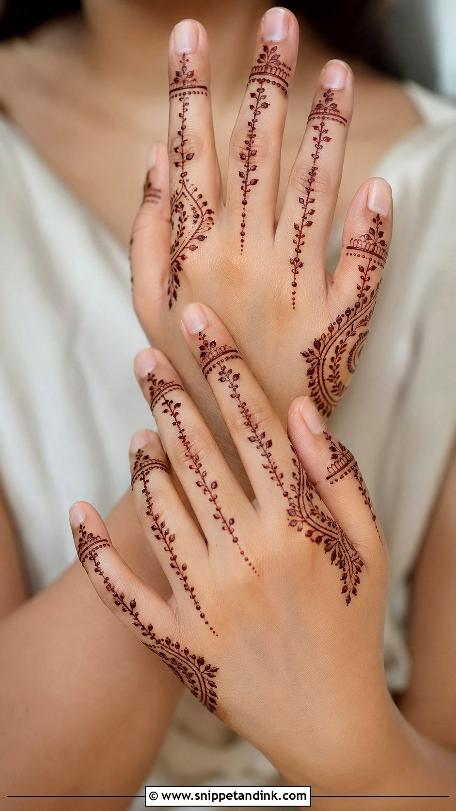Finger Mehndi Design For Short Fingers - Snippet and Ink - 30 Simple Finger Mehndi Designs