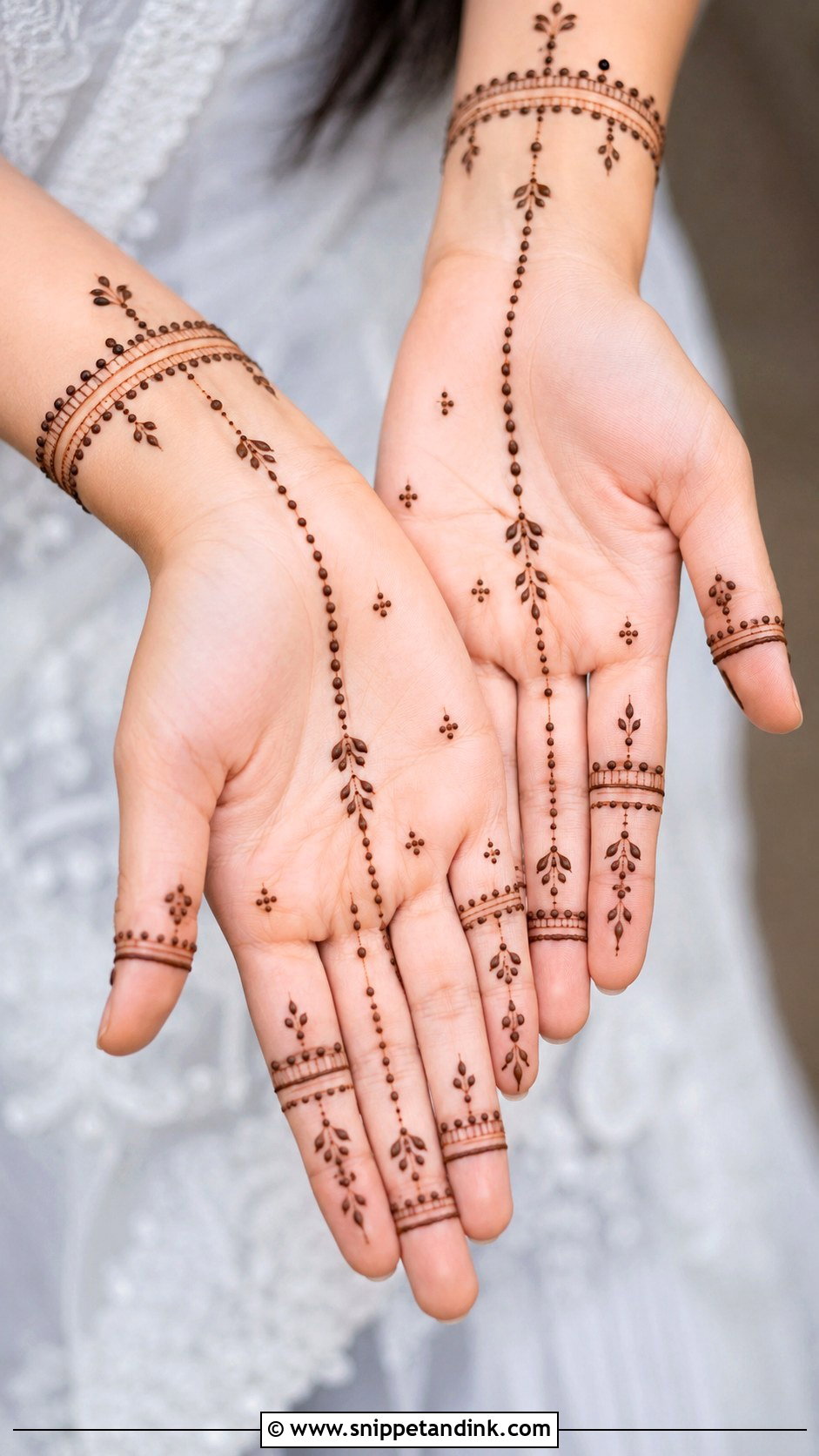 Finger Mehndi Design With Dots - Snippet and Ink - 30 Simple Finger Mehndi Designs