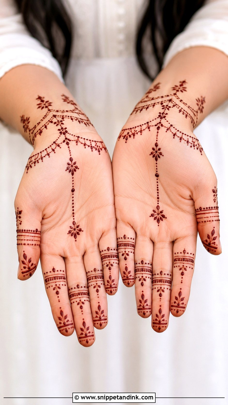 Finger Mehndi Design With Dots - Snippet and Ink - 35 Finger Mehndi Design Ideas