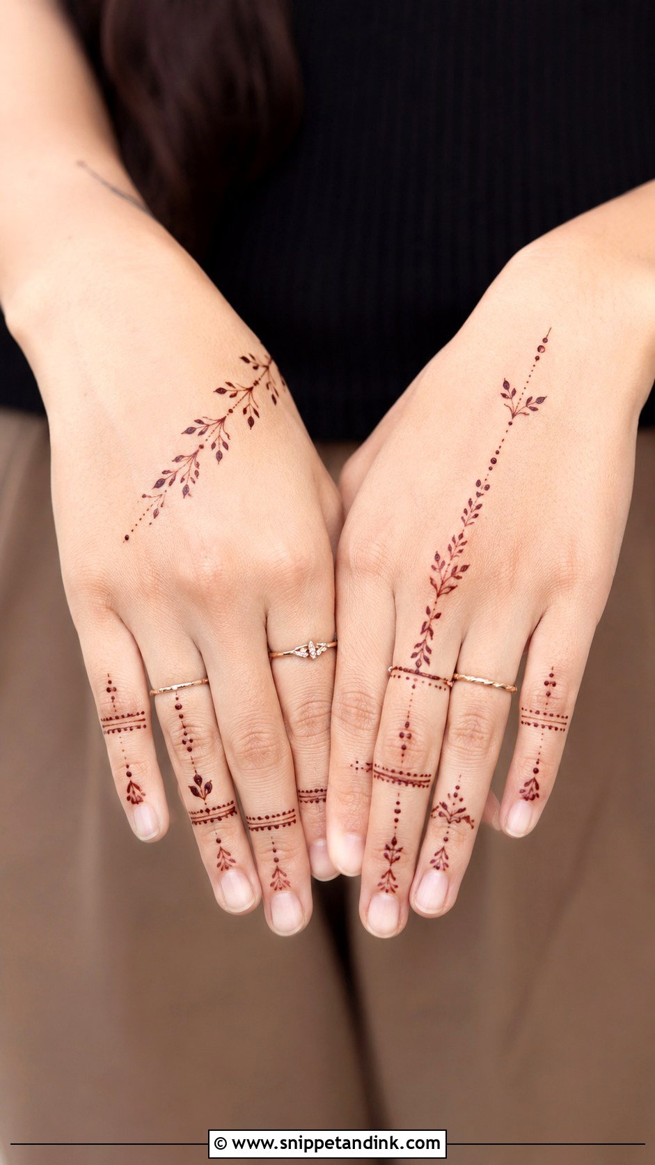 Finger Mehndi Design With Dots - Snippet and Ink - 35 Simple Fingers Mehndi Designs