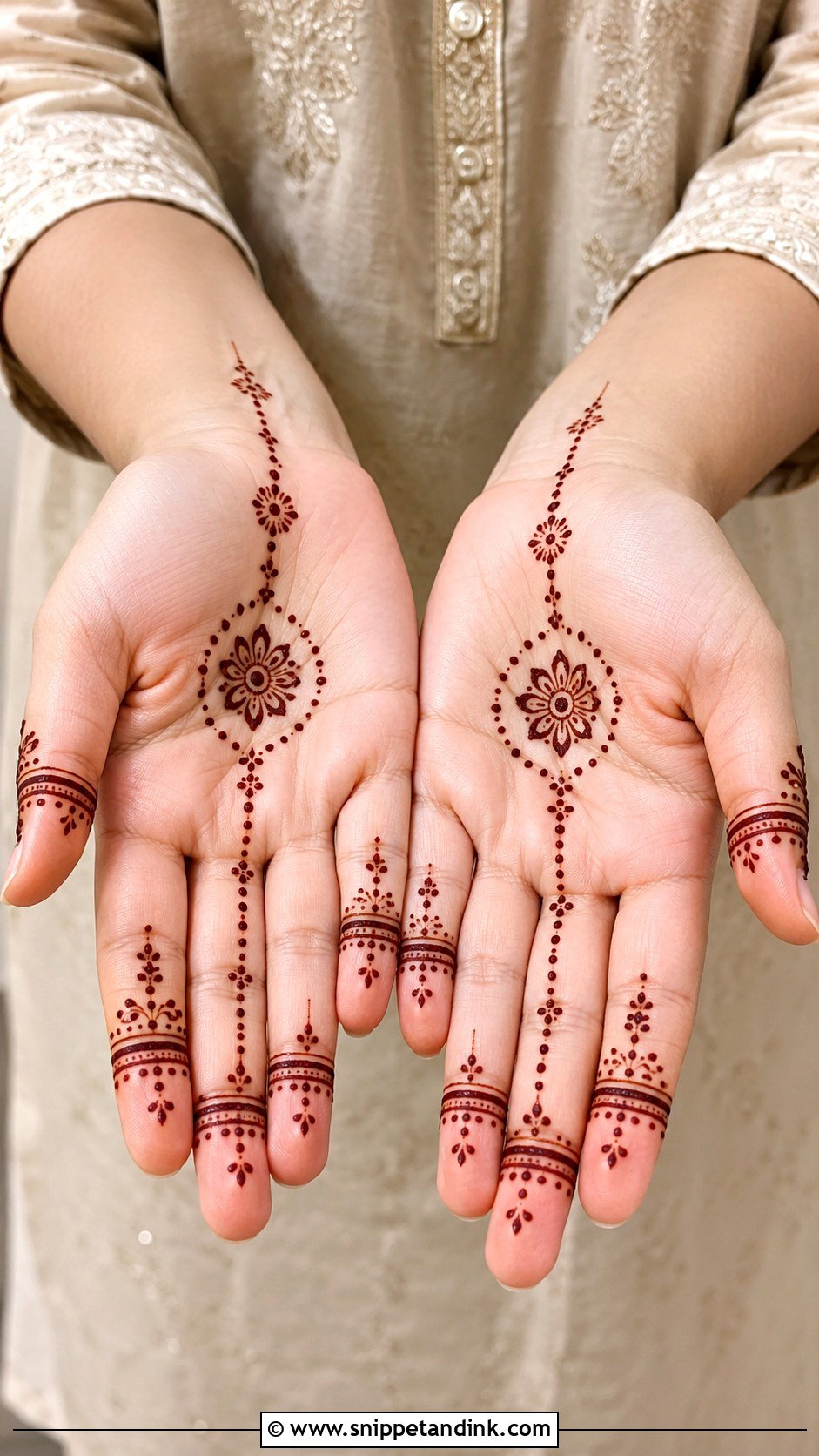 Finger Mehndi Design With Dots - Snippet and Ink - 30 Mehndi Designs for Fingers