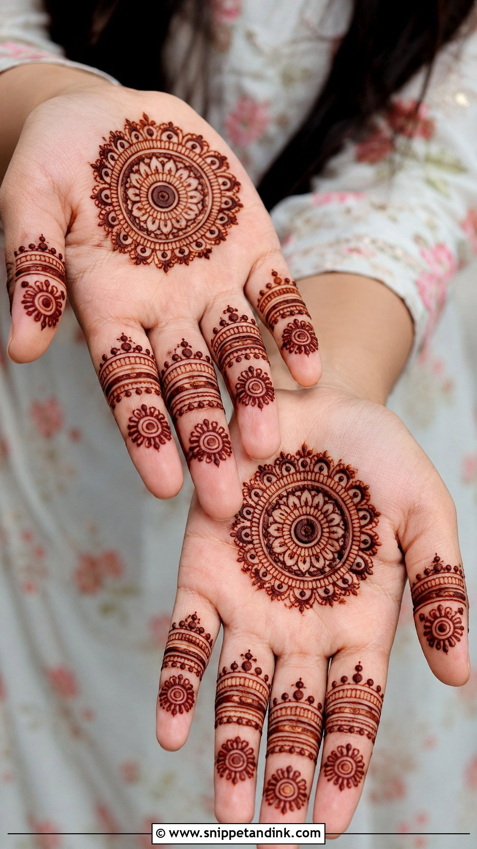 Finger Mehndi Design With Mandala - Snippet and Ink - 35 Finger Mehndi Design Ideas