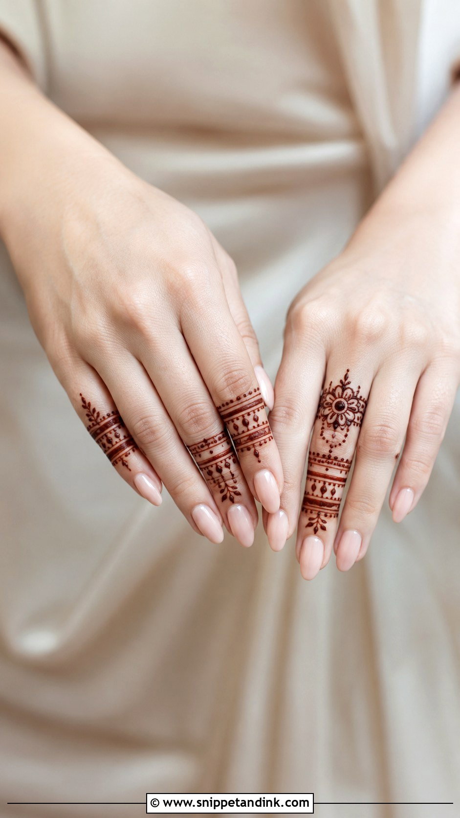 Finger Mehndi Design With Rings - Snippet and Ink - 35 Simple Fingers Mehndi Designs