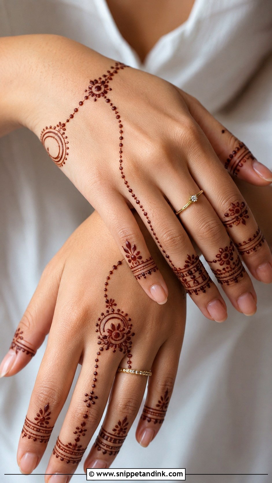 Finger Mehndi Design With Rings - Snippet and Ink - 30 Mehndi Designs for Fingers