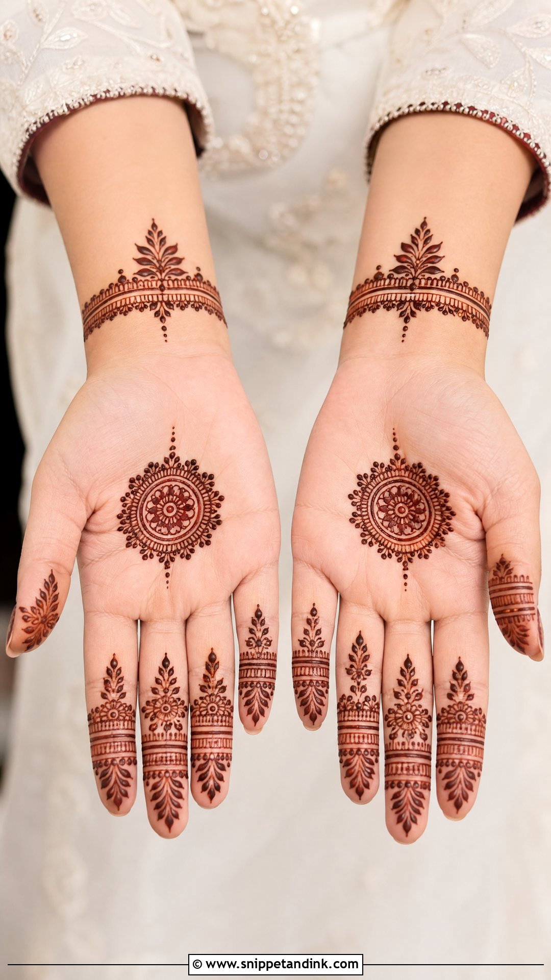Finger Muslim Bridal Mehndi Design - Snippet and Ink - 30 Unique Muslim Bridal Mehndi Designs