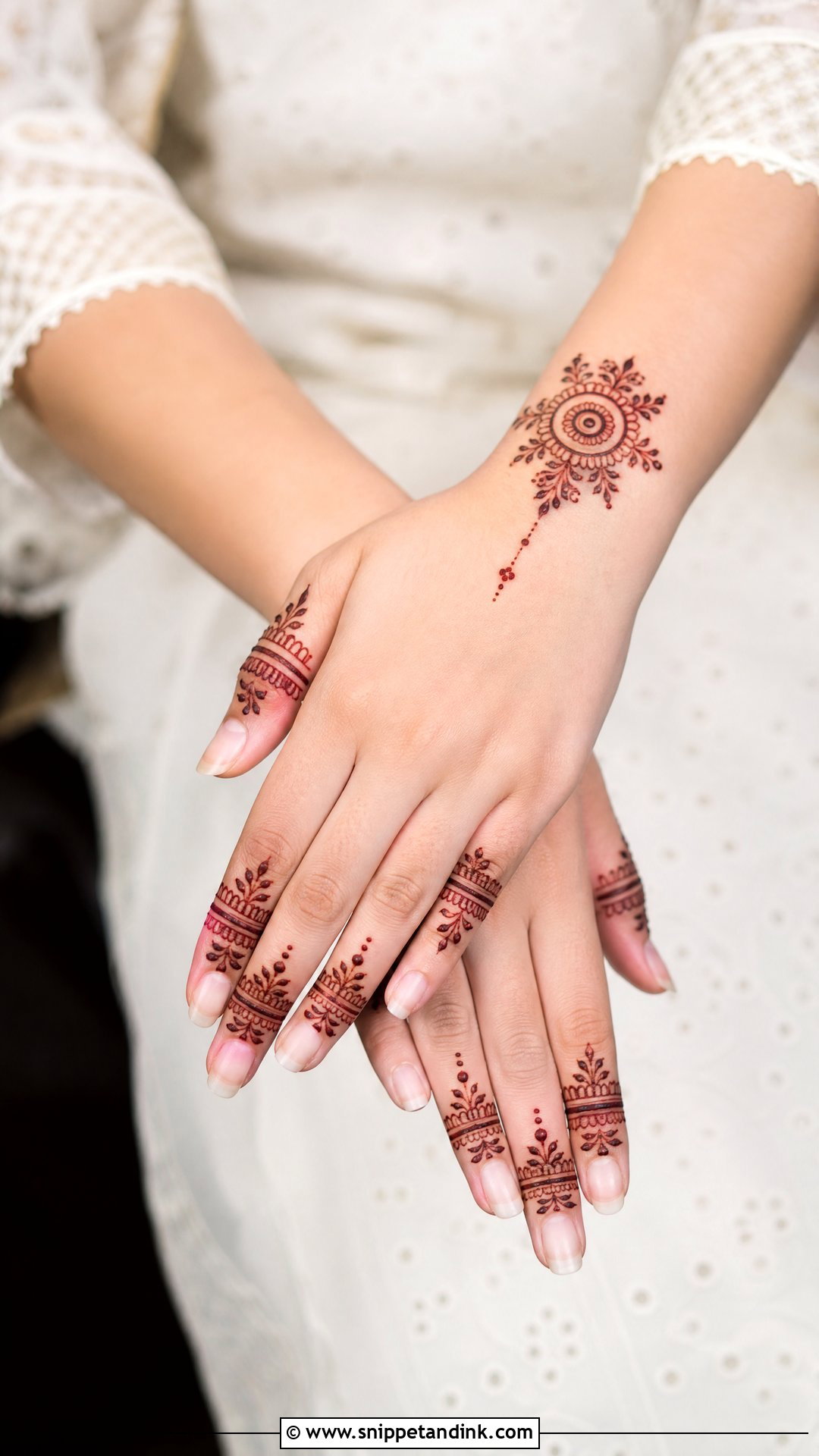 Finger Nikah Mehndi Design - Snippet and Ink - 25 Nikah Mehndi Designs