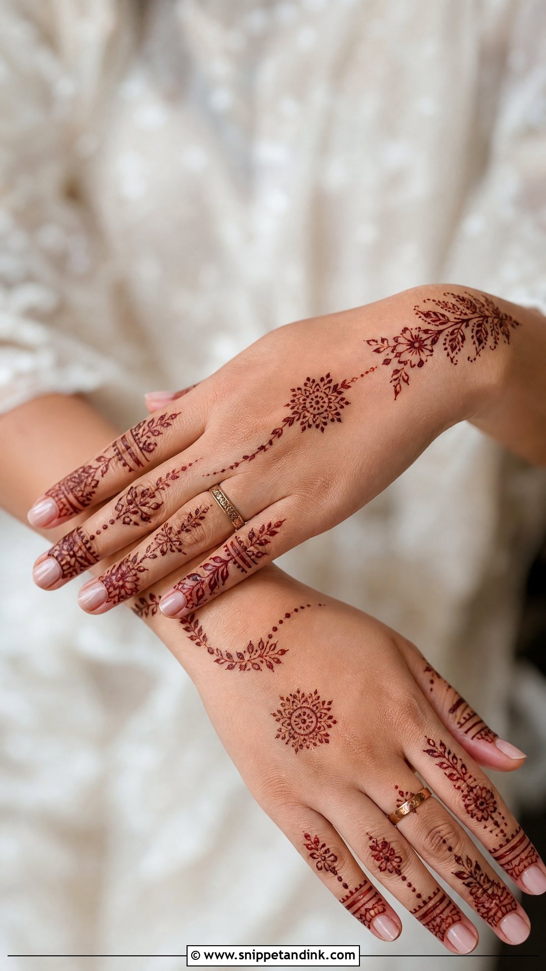 Finger Sister Wedding Mehndi Design - Snippet and Ink - 25 Sister Wedding Mehndi Design Ideas