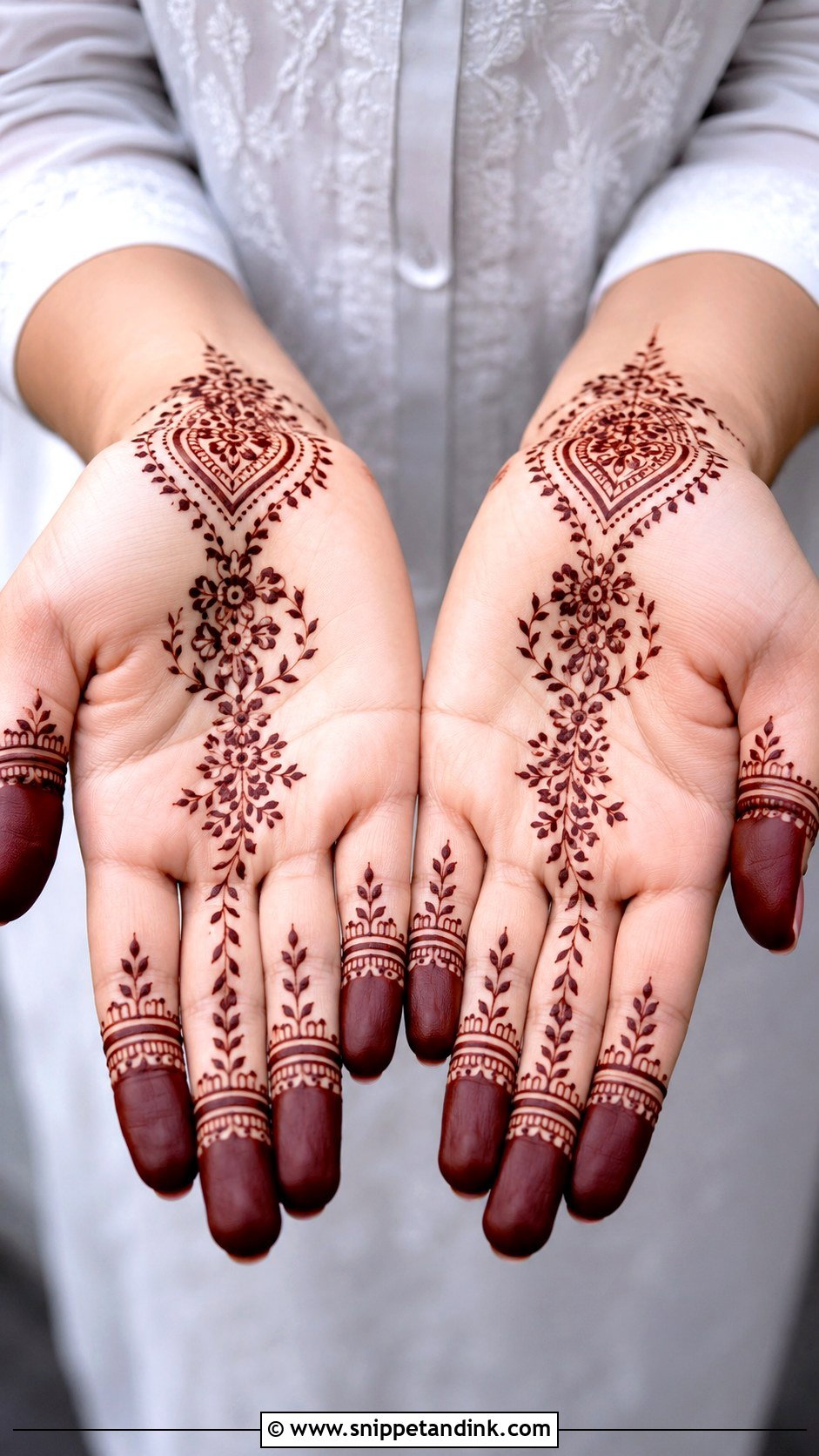 Finger Tip Mehndi Design - Snippet and Ink - 35 Unique Fingers Mehndi Designs