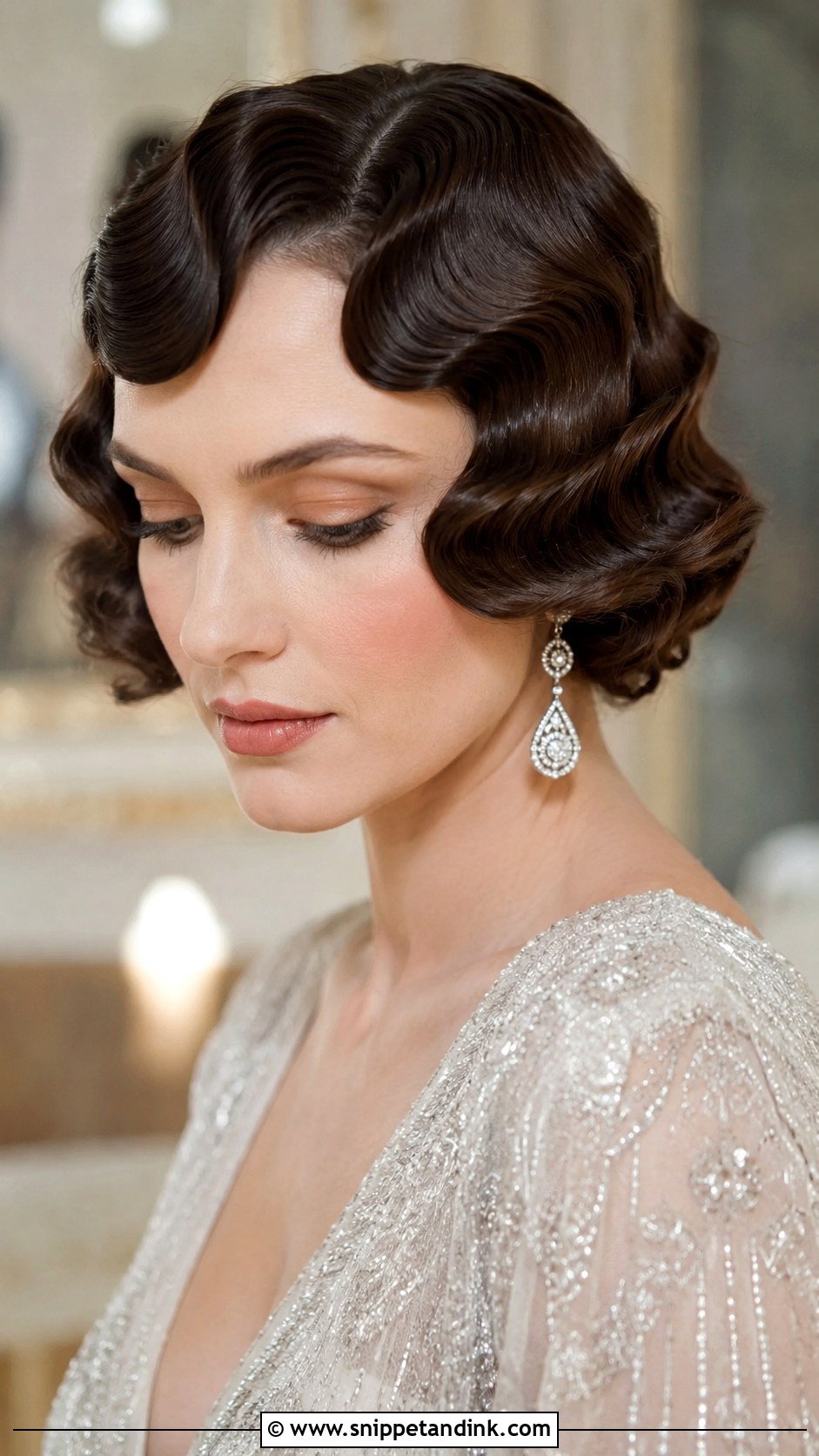 Finger Wave Bob - Snippet and Ink - 25 Short Bob Wedding Hairstyles