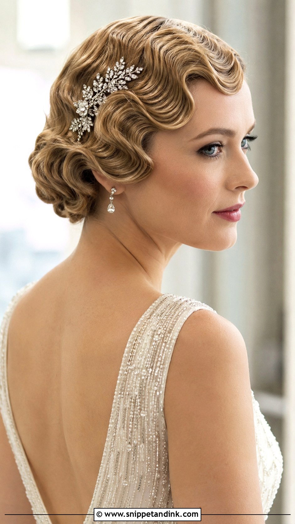 Finger Wave Bob - Snippet and Ink - 35 Wedding Hairstyles for Short Hair