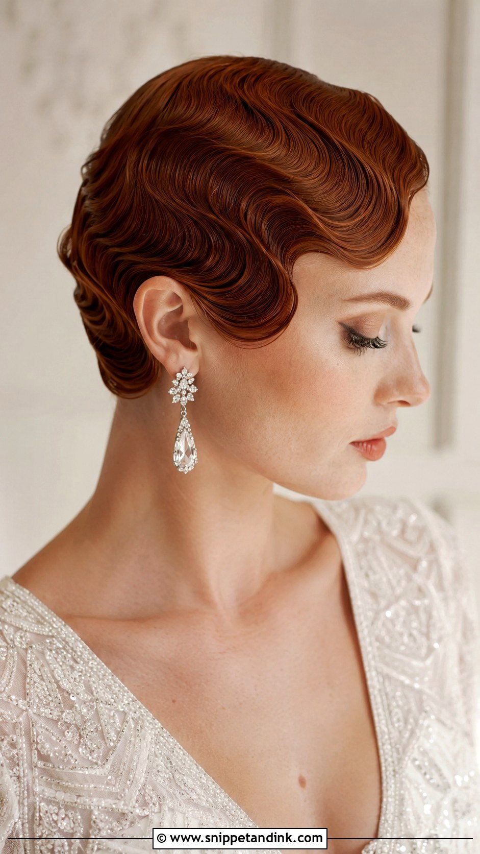 Finger Wave Pixie Cut - Snippet and Ink - 20 Pixie Cut Wedding Hairstyles