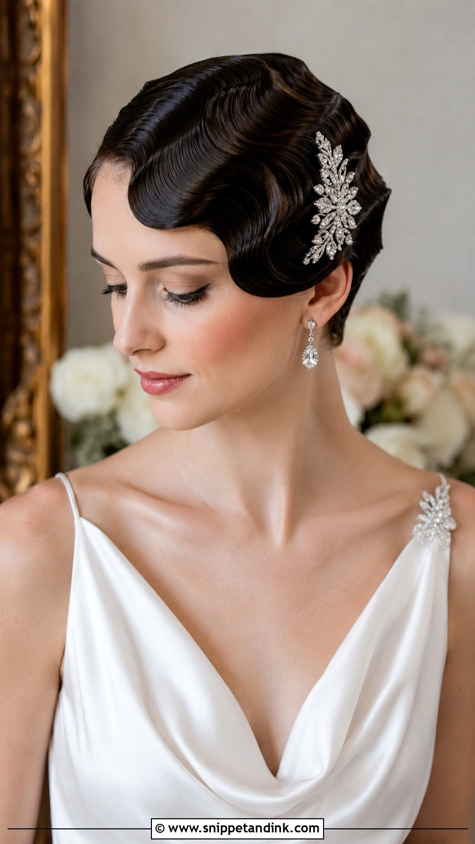Finger Wave Pixie Cut - Snippet and Ink - 25 Pixie Cut Wedding Hair Ideas