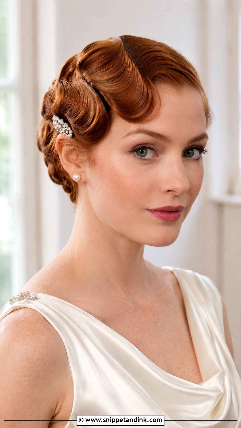 Finger Wave Pixie Wedding Hairstyle - Snippet and Ink - 15 Wedding Hairstyles for Pixie Haircut