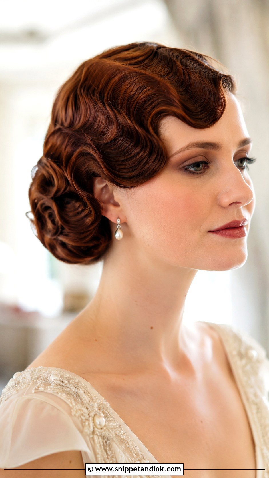Finger Wave Wedding Hair For Short Hair - Snippet and Ink - 15 Very Short Wedding Hair Ideas