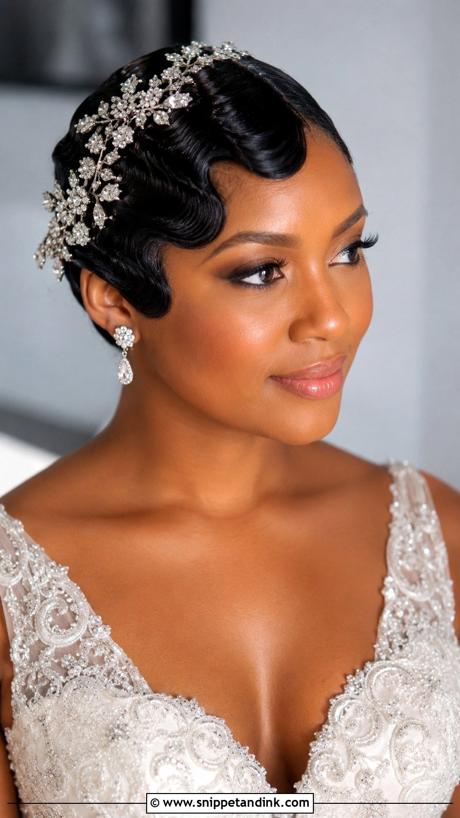 Finger Waves Bridal Style - Snippet and Ink - 25 Wedding Hairstyles for Black Women