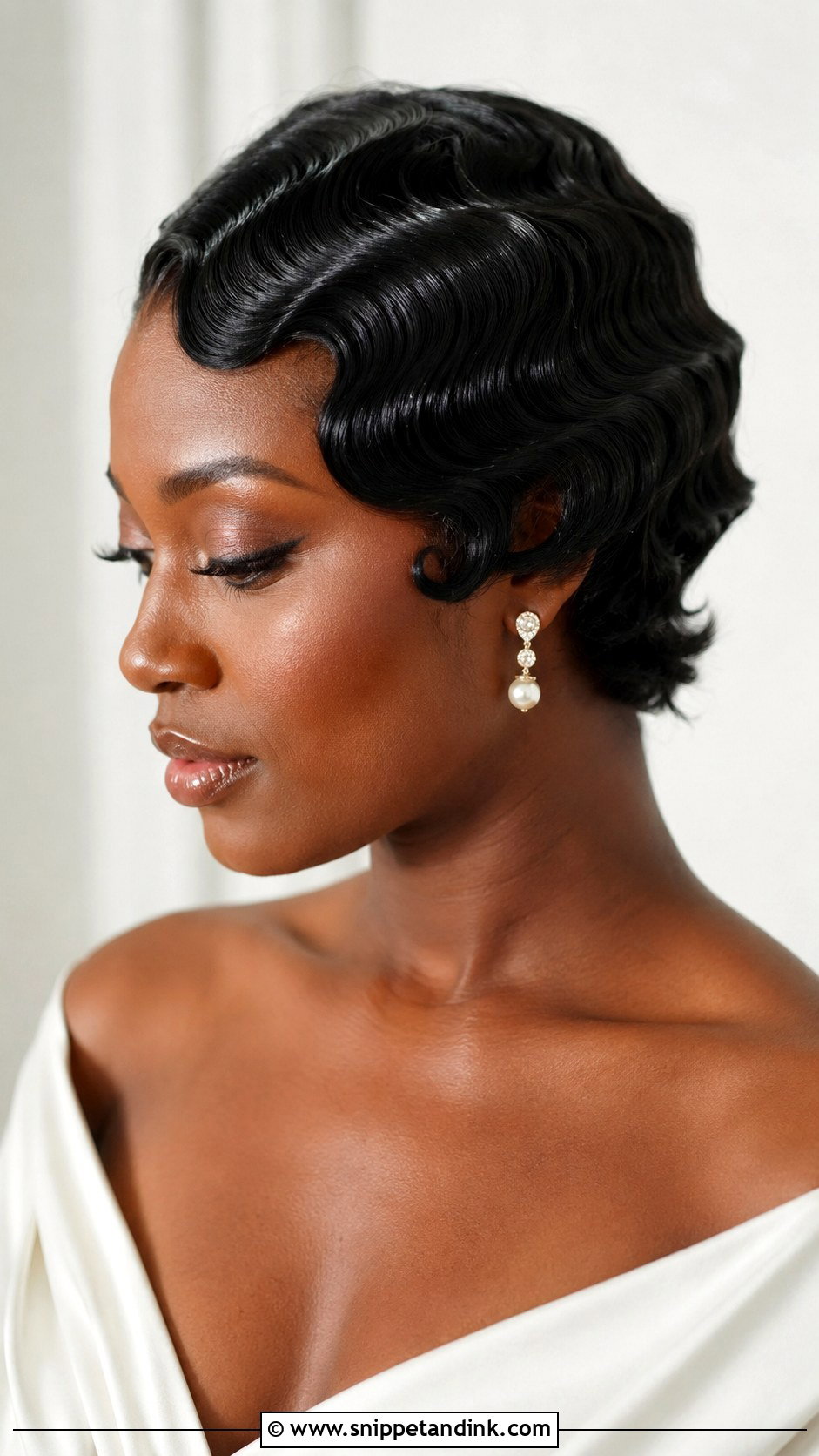 Finger Waves For Wedding Guest - Snippet and Ink - 15 Hair Styles for Short Hair Wedding Guest