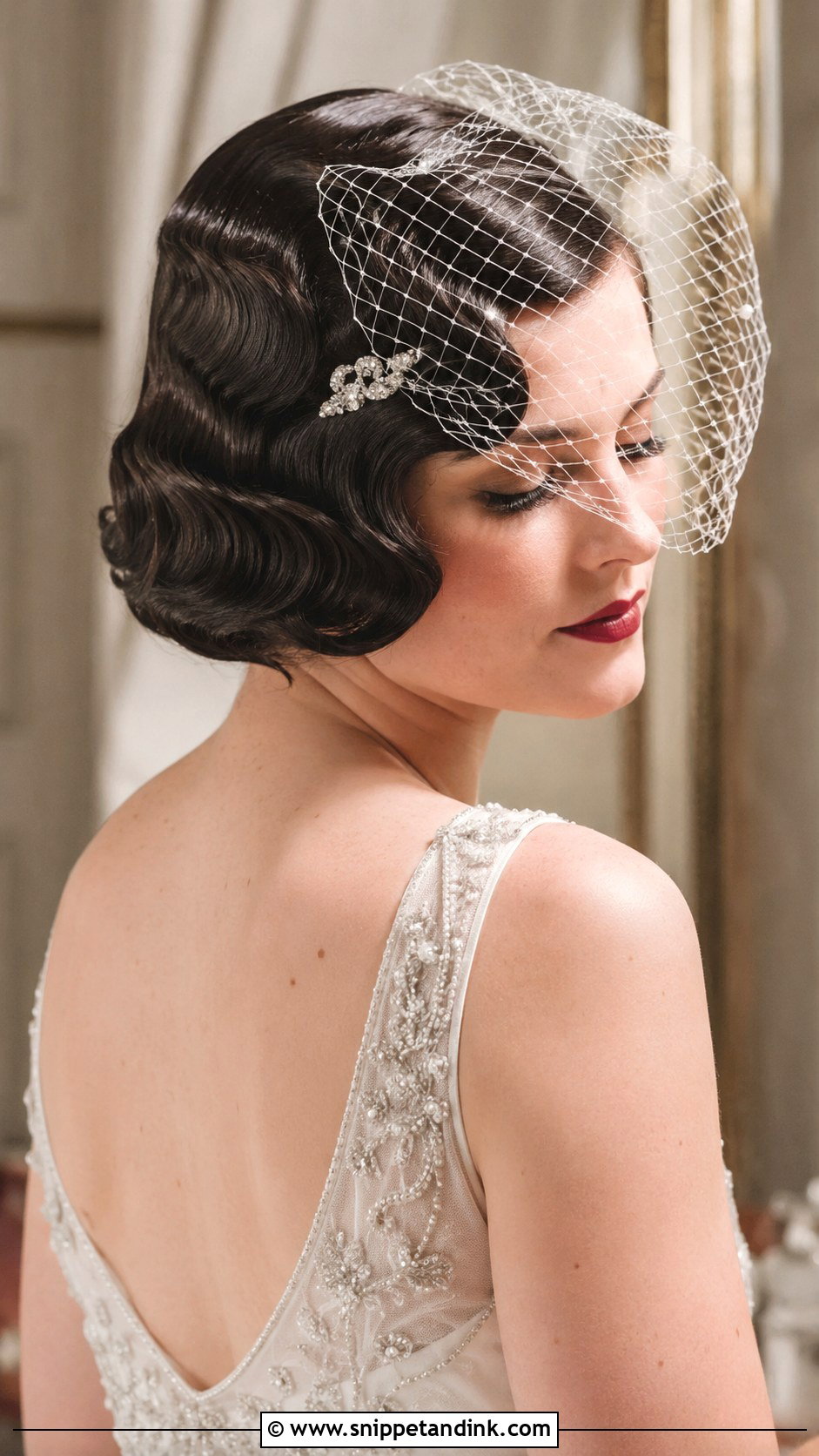 Finger Waves Vintage Style - Snippet and Ink - 25 Simple Wedding Hairstyles for Short Hair