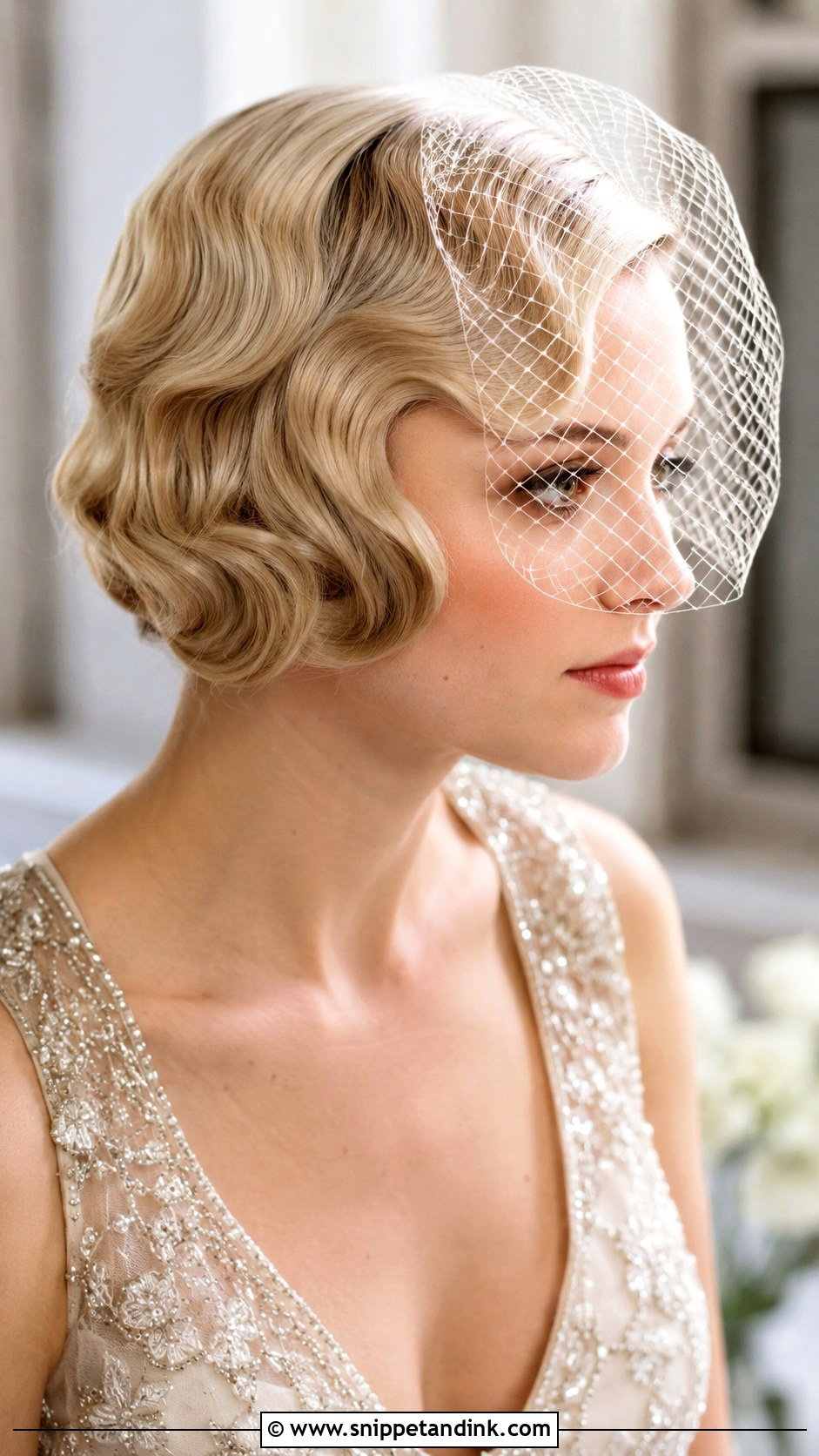 Finger Waves Wedding Hair - Snippet and Ink - 15 Retro Wedding Hairstyles