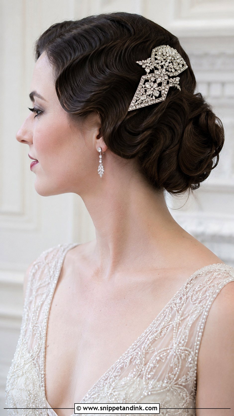 Finger Waves Wedding Hairstyle - Snippet and Ink - 25 Vintage Wedding Hair Ideas