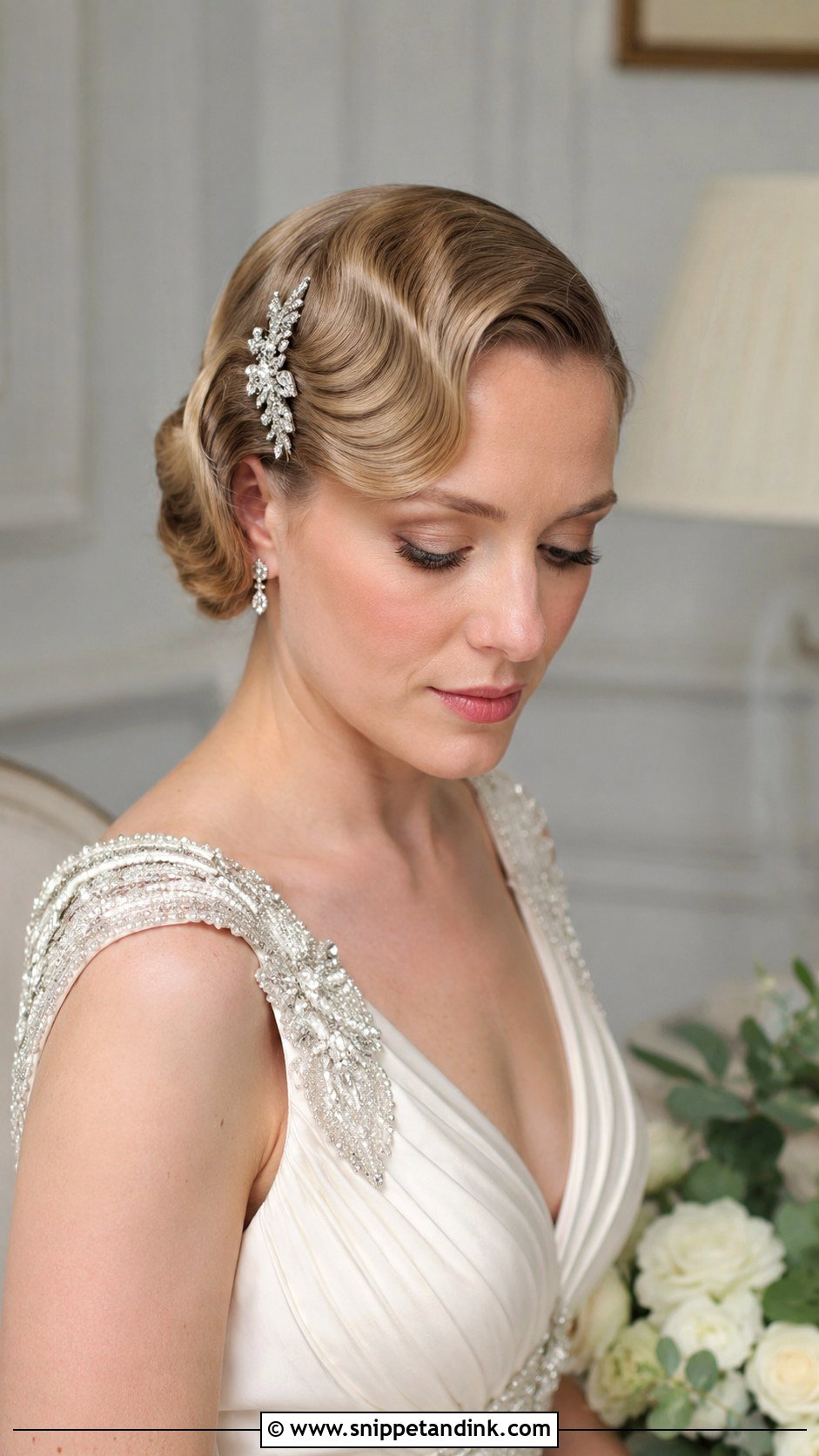 Finger Waves Wedding Hairstyle for Short Hair - Snippet and Ink - 20 Wedding Hairstyle Short Hair Ideas
