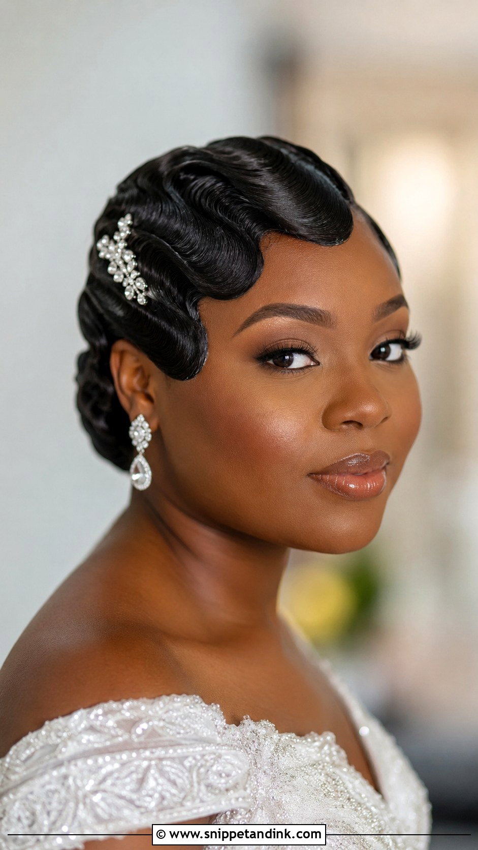 Finger Waves Wedding Style - Snippet and Ink - 30 Wedding Hairstyles Black Women