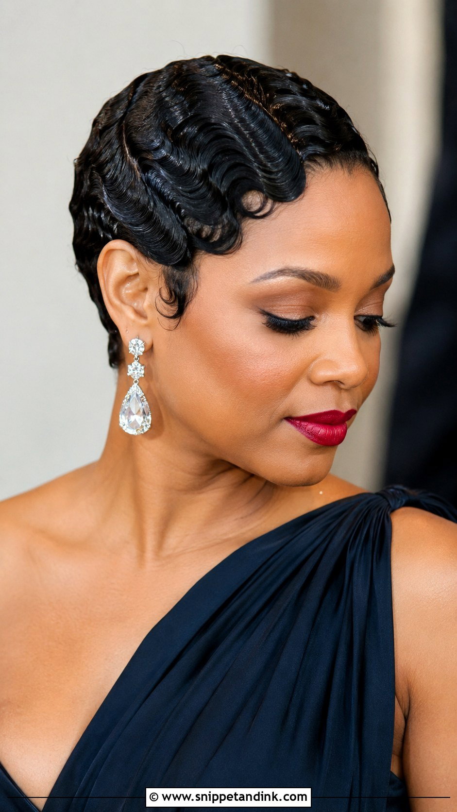 Finger Waves for Black Women - Snippet and Ink - 25 Wedding Guest Hairstyles Black Women