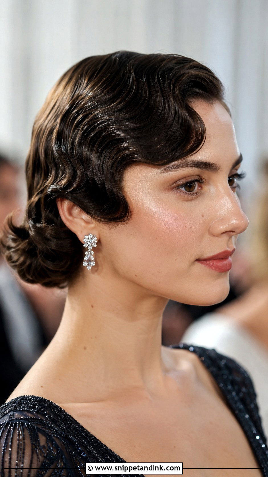 Finger Waves for Short Hair - Snippet and Ink - 30 Short Hair Styles for Wedding Guest