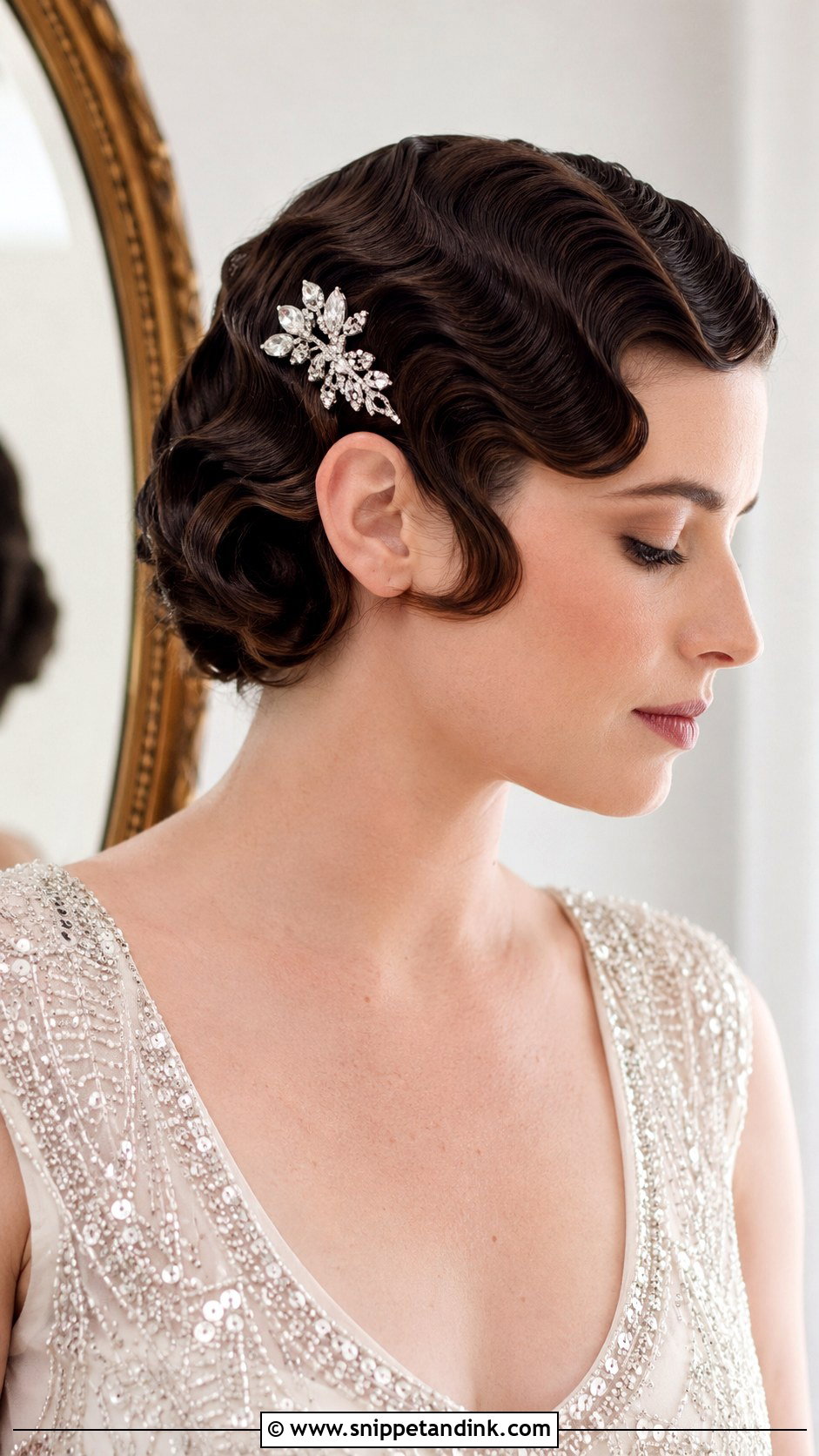 Finger Waves for Short Hair - Snippet and Ink - 20 Bridal Hairstyle for Short Hair Ideas