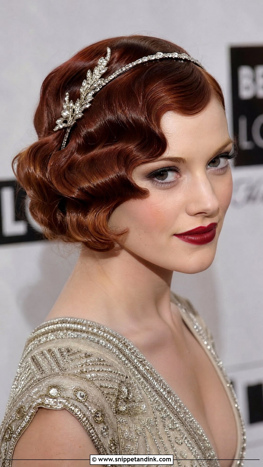 Finger Waves for a Vintage Bride - Snippet and Ink - 20 Short Hair Bridal Styles