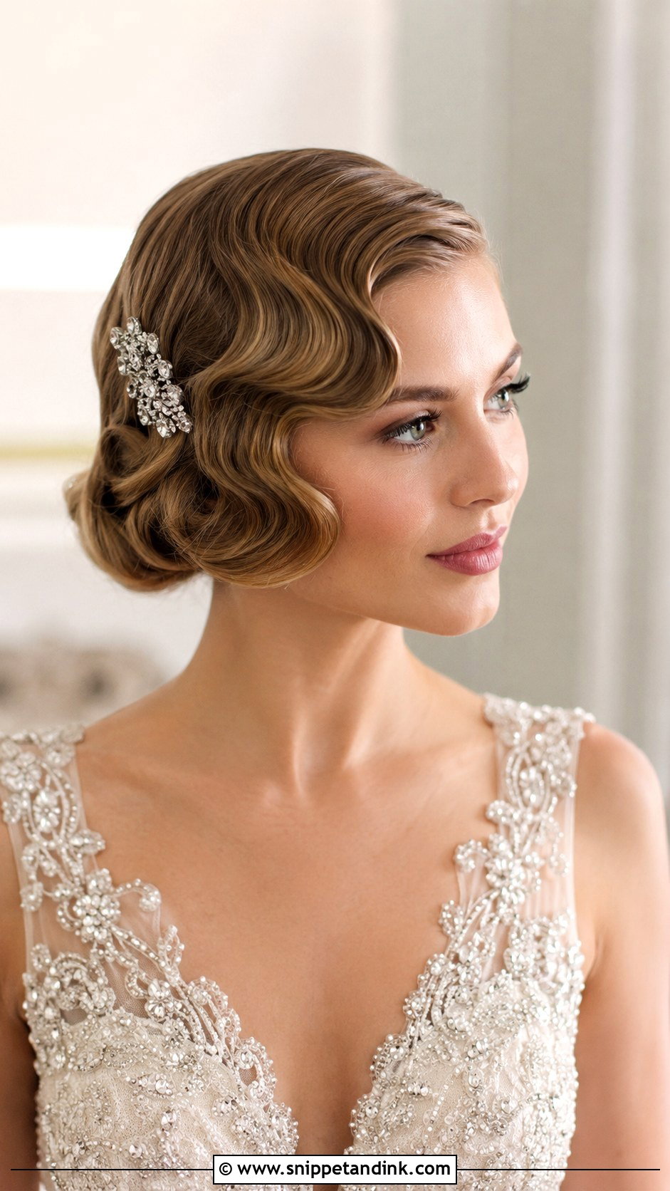 Finger Waves on a Short Bob - Snippet and Ink - 20 Short Hair Dos for Wedding Ideas