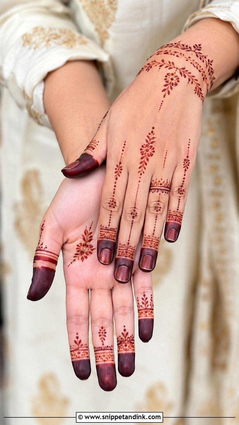 Finger Wedding Mehndi Design - Snippet and Ink - 35 Wedding Mehndi Designs