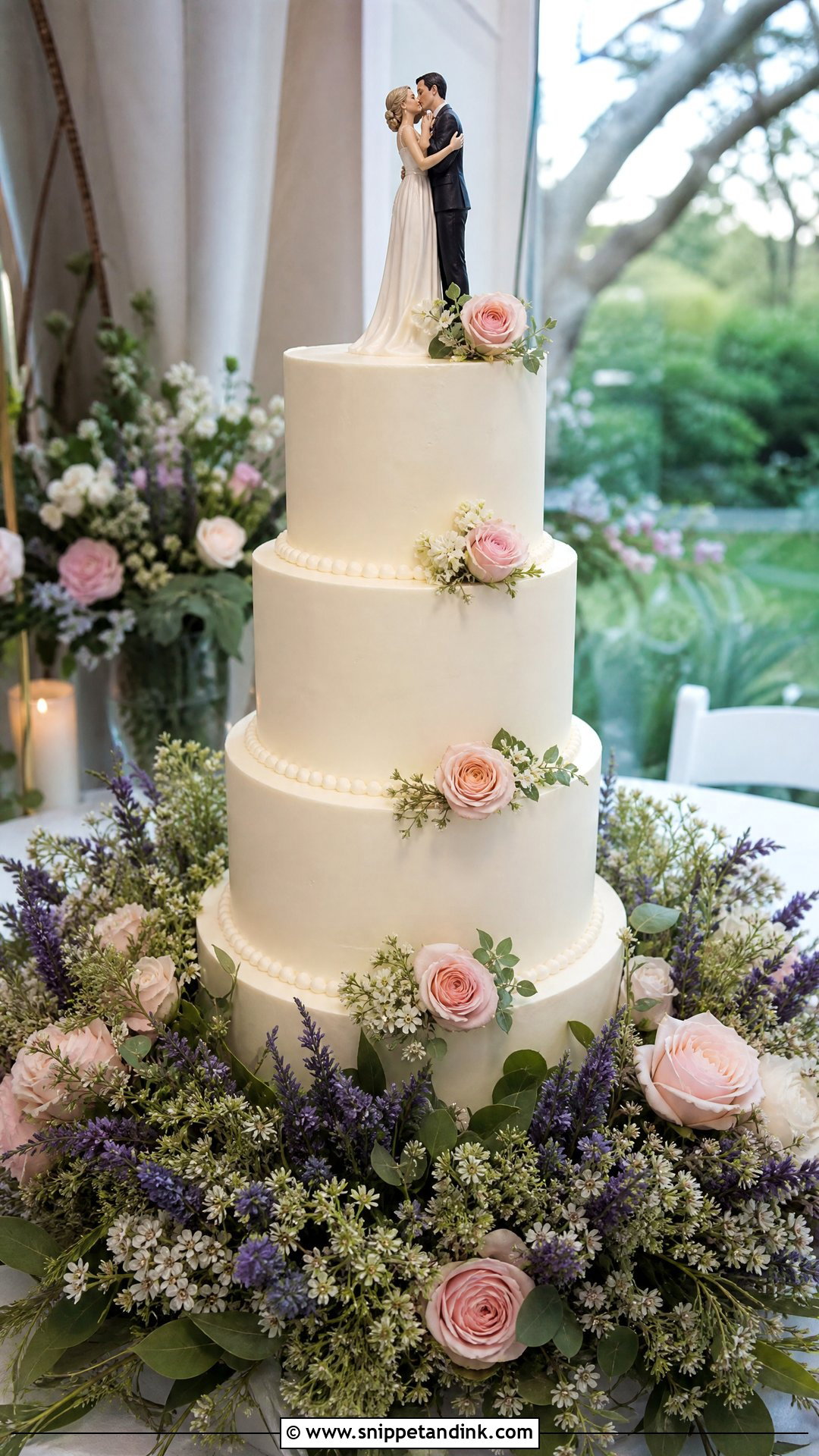 First Kiss Wedding Cake With Cake Meadow - Snippet and Ink - 25 First Kiss Cake Ideas for Wedding