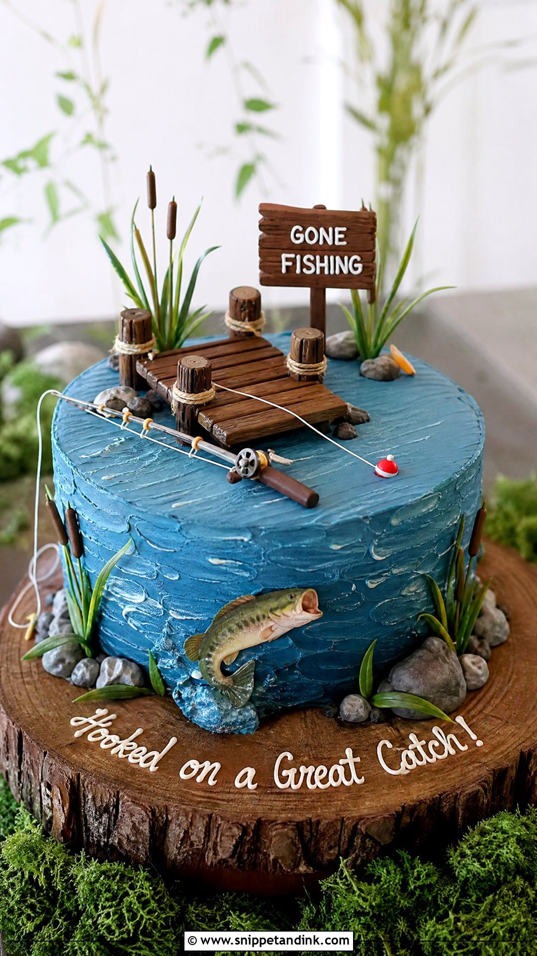 Fishing Groom Cake - Snippet and Ink - 25 Groom to Be Cake Ideas