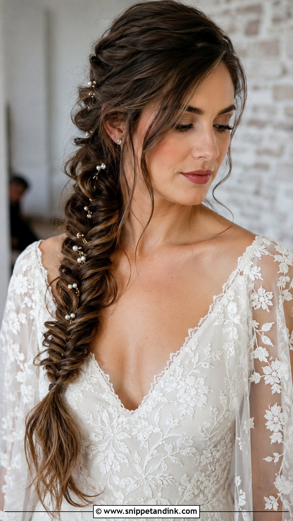 Fishtail Braid - Snippet and Ink - 20 Winter Wedding Hair Ideas