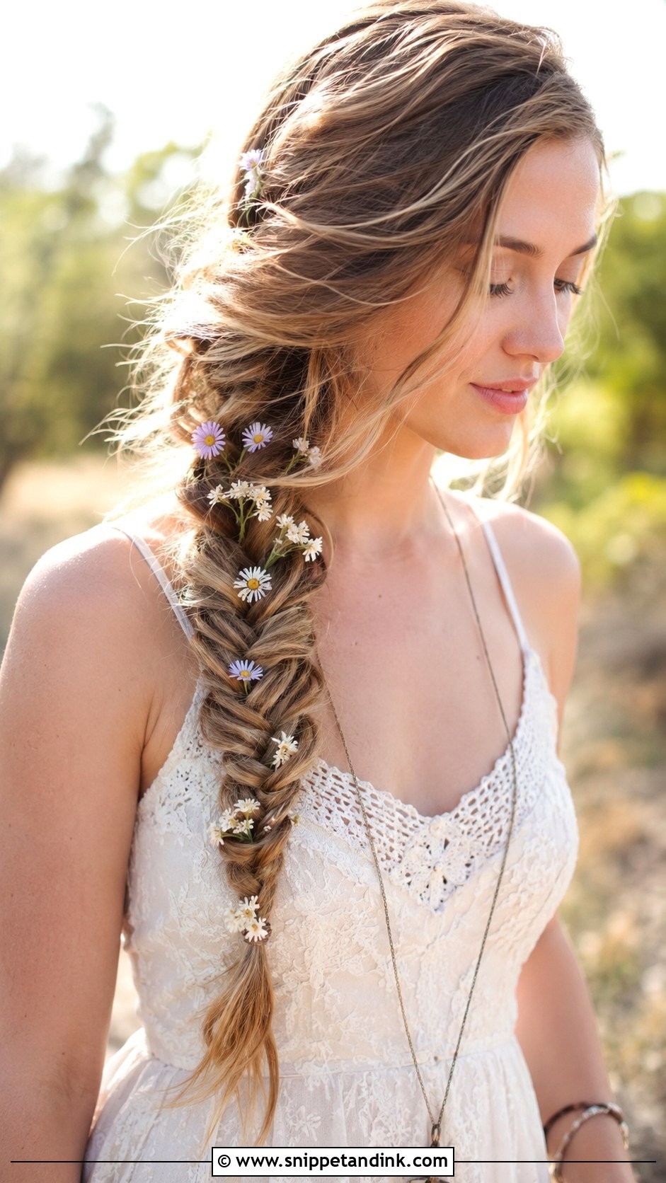 Fishtail Braid - Snippet and Ink - 25 Easy Wedding Guest Hair Ideas