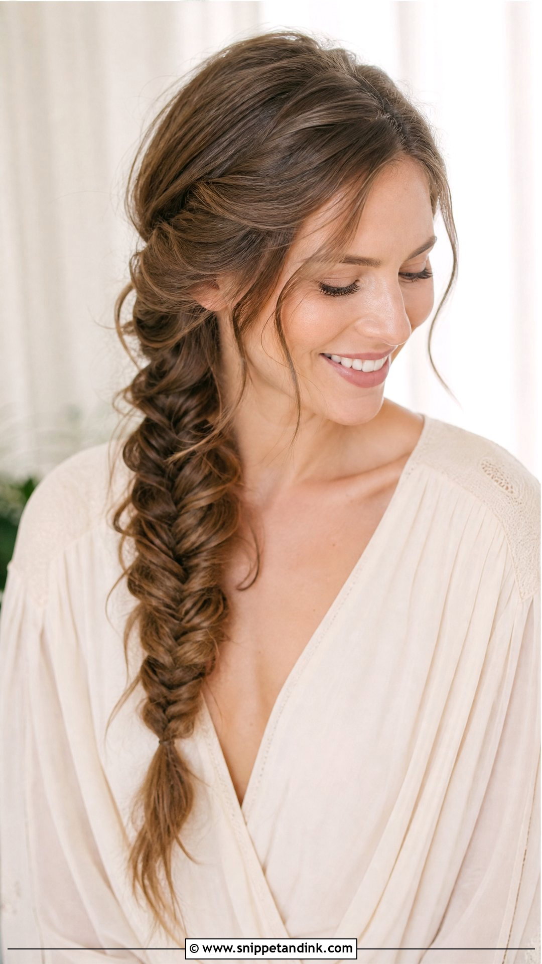 Fishtail Braid - Snippet and Ink - 20 Bride Made Hairstyles