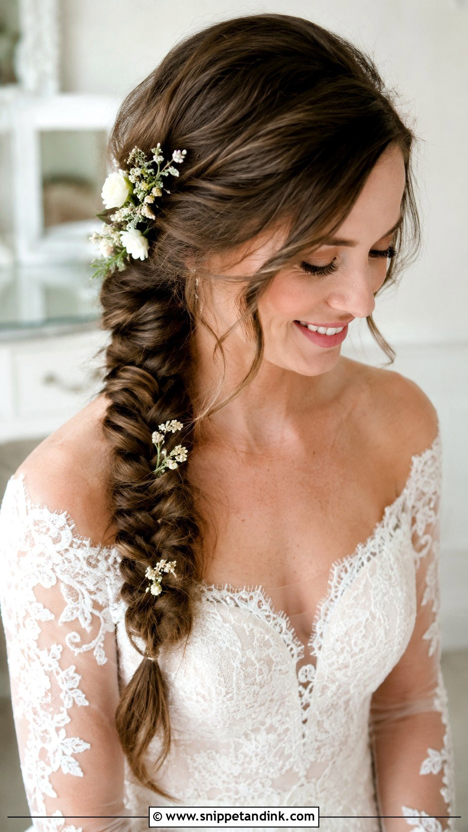 Fishtail Braid - Snippet and Ink - 25 Hair Styles for Weddings