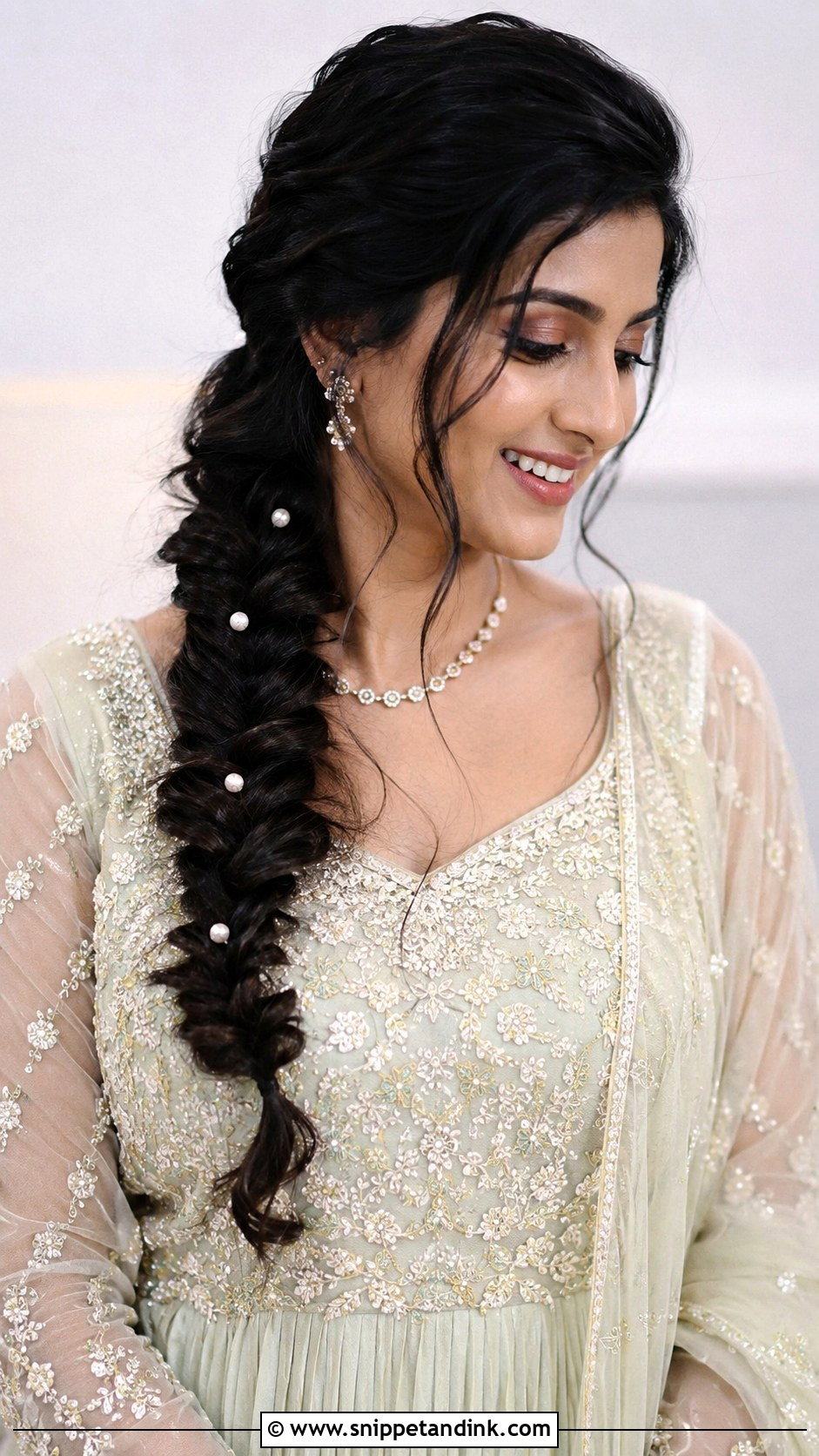 Fishtail Braid - Snippet and Ink - 25 Indian Wedding Guest Hairstyles